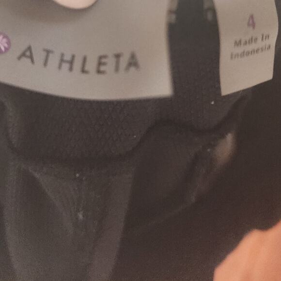 ATHLETA SIZE 4 BLACK TRACK PANTS WITH POCKETS TIE WAIST - Picture 7 of 8